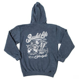 Youth Navy Vintage Hoodie