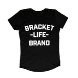 BracketLife brand text ladies tee
